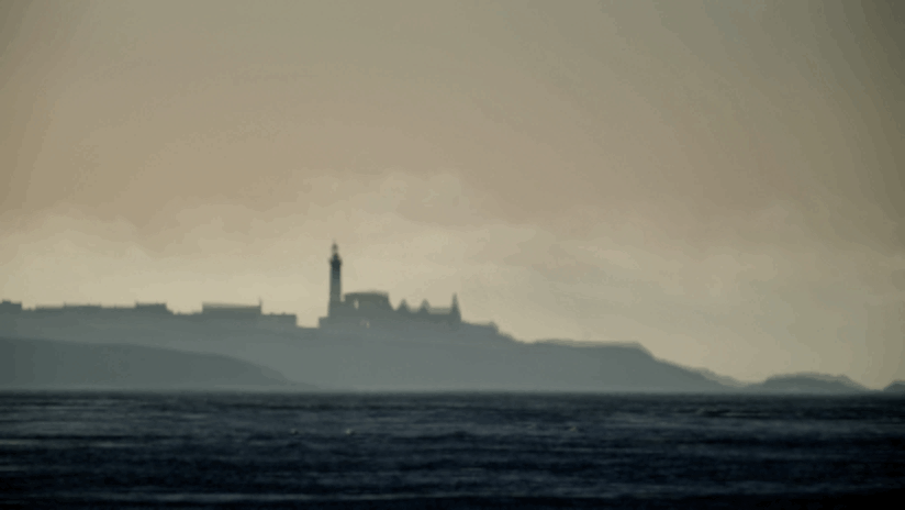 The Conquet disapearing in the fog